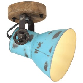 Worn-out blue wall lamp 25 W E27 11.5x11.5x25 cm by vidaXL, Lamps - Ref: Foro24-371825, Price: 52,99 €, Discount: %