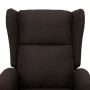 Sillón de masaje con sistema de elevación tela marrón oscuro de vidaXL, Sillones de masaje eléctricos - Ref: Foro24-289745, P...