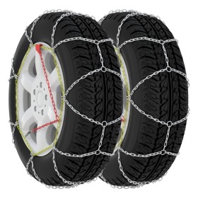 Snow chains for car wheels 2 units 9 mm KN60 by vidaXL, Motor Vehicle Tire Accessories - Ref: Foro24-210599, Price: 23,99 €, ...