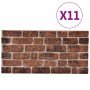 3D-Wandpaneele Brick Design 11 Stück EPS Dunkelbraun von vidaXL, Wandverkleidung - Ref: Foro24-147197, Preis: 154,43 €, Rabat...