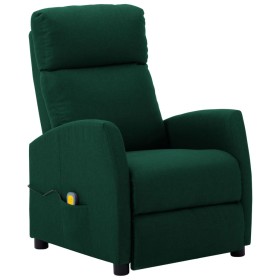 Sillón de masaje de tela verde oscuro de vidaXL, Sillones de masaje eléctricos - Ref: Foro24-289712, Precio: 142,99 €, Descue...