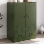 Olive green steel sideboard 67x39x95 cm by vidaXL, Sideboards - Ref: Foro24-841809, Price: 165,03 €, Discount: %