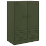 Olive green steel sideboard 67x39x95 cm by vidaXL, Sideboards - Ref: Foro24-841809, Price: 165,03 €, Discount: %