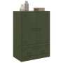 Olive green steel sideboard 67x39x95 cm by vidaXL, Sideboards - Ref: Foro24-841809, Price: 165,03 €, Discount: %