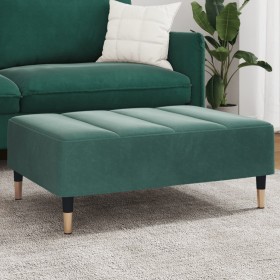 Reposapiés de terciopelo verde oscuro 77x55x31 cm de vidaXL, Otomanas - Ref: Foro24-4007395, Precio: 86,66 €, Descuento: %