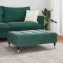 Dark green velvet footrest 77x55x31 cm by vidaXL, Ottomans - Ref: Foro24-4007395, Price: 89,25 €, Discount: %