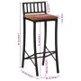 High stools 2 units solid acacia wood by vidaXL, Kitchen stools - Ref: Foro24-358942, Price: 137,35 €, Discount: %