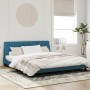 Blue velvet bed frame with LED lights 180x200 cm by vidaXL, Beds and slatted bases - Ref: Foro24-3213797, Price: 262,99 €, Di...