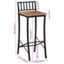 High stools 4 pcs solid rough mango wood by vidaXL, Kitchen stools - Ref: Foro24-358941, Price: 325,99 €, Discount: %