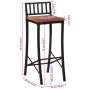 High stools 4 pcs solid acacia wood by vidaXL, Kitchen stools - Ref: Foro24-358943, Price: 264,60 €, Discount: %