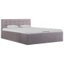 Cama canapé hidráulica con almacenaje tela gris topo 120x200 cm de vidaXL, Camas y somieres - Ref: Foro24-285596, Precio: 345...