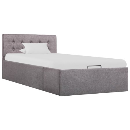 Cama canapé hidraúlica con almacenaje tela gris topo 90x200 cm de vidaXL, Camas y somieres - Ref: Foro24-285594, Precio: 273,...