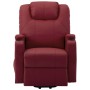 Sillón de masaje elevable cuero sintético rojo tinto de vidaXL, Sillones de masaje eléctricos - Ref: Foro24-289761, Precio: 4...