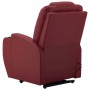 Sillón de masaje elevable cuero sintético rojo tinto de vidaXL, Sillones de masaje eléctricos - Ref: Foro24-289761, Precio: 4...