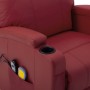 Red synthetic leather elevating massage chair by vidaXL, Electric massage chairs - Ref: Foro24-289761, Price: 452,99 €, Disco...