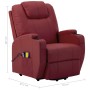 Sillón de masaje elevable cuero sintético rojo tinto de vidaXL, Sillones de masaje eléctricos - Ref: Foro24-289761, Precio: 4...