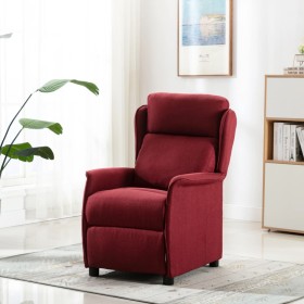 Sillón de masaje de tela rojo tinto de vidaXL, Sillones de masaje eléctricos - Ref: Foro24-289789, Precio: 248,99 €, Descuent...