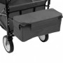 Carrito de mano plegable de acero con capota gris de vidaXL, Carretillas de carga - Ref: Foro24-147591, Precio: 110,73 €, Des...