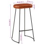 Taburetes de bar Gavin 2 uds 44x37,5x78 cm de vidaXL, Taburetes de cocina - Ref: Foro24-358922, Precio: 91,38 €, Descuento: %