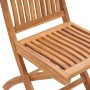 Folding garden chairs 4 pcs solid teak wood with cushions by vidaXL, Garden chairs - Ref: Foro24-3072829, Price: 338,72 €, Di...