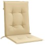 Kissen für niedrige Rückenlehne, 6 Einheiten, beige Melange-Stoff, 100 x 50 x 4 cm von vidaXL, Kissen für Stühle und Sofas - ...