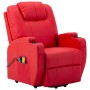 Red synthetic leather elevating massage chair by vidaXL, Electric massage chairs - Ref: Foro24-289762, Price: 496,43 €, Disco...