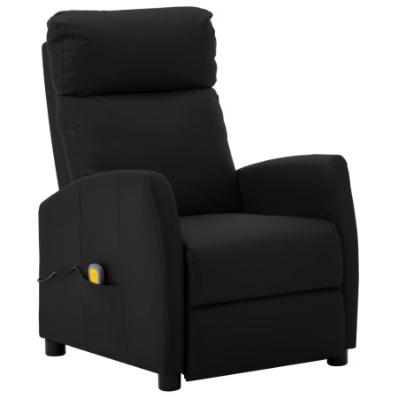 Sillón de masaje de cuero sintético negro de vidaXL, Sillones de masaje eléctricos - Ref: Foro24-289723, Precio: 203,74 €, De...