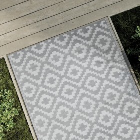 Alfombra de exterior PP gris 120x180 cm de vidaXL, Protectores para exterior - Ref: Foro24-368552, Precio: 24,99 €, Descuento: %