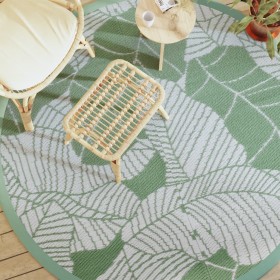 Green PP outdoor rug Ø200 cm by vidaXL, Outdoor protectors - Ref: Foro24-368590, Price: 31,99 €, Discount: %