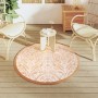 Orange and white PP outdoor rug Ø120 cm by vidaXL, Outdoor protectors - Ref: Foro24-368506, Price: 21,79 €, Discount: %