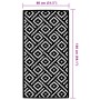 Alfombra de exterior PP blanco y negro 80x150 cm de vidaXL, Protectores para exterior - Ref: Foro24-368571, Precio: 20,52 €, ...