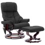 Gray curved wood synthetic leather massage recliner chair by vidaXL, Electric massage chairs - Ref: Foro24-289868, Price: 351...