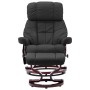 Sillón reclinable masaje cuero sintético madera curvada gris de vidaXL, Sillones de masaje eléctricos - Ref: Foro24-289868, P...