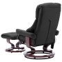 Sillón reclinable masaje cuero sintético madera curvada gris de vidaXL, Sillones de masaje eléctricos - Ref: Foro24-289868, P...