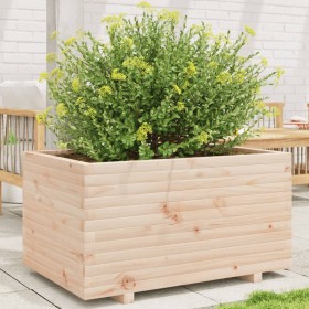 Jardinera madera maciza de pino 90x60x49,5 cm de vidaXL, Maceteros y jardineras - Ref: Foro24-3282564, Precio: 164,99 €, Desc...