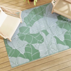 Green PP outdoor rug 140x200 cm by vidaXL, Outdoor protectors - Ref: Foro24-368586, Price: 24,99 €, Discount: %