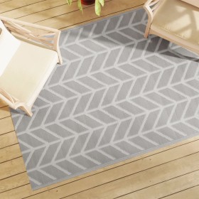 Alfombra de exterior PP gris 140x200 cm de vidaXL, Protectores para exterior - Ref: Foro24-368546, Precio: 30,99 €, Descuento: %