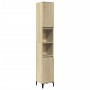 Sonoma oak plywood bathroom cabinet 30x30x190 cm by vidaXL, bathroom vanities - Ref: Foro24-847388, Price: 79,61 €, Discount: %