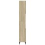 Armario de baño madera contrachapada roble Sonoma 30x30x190 cm de vidaXL, Tocadores de baño - Ref: Foro24-847388, Precio: 79,...