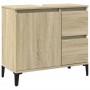 Armario de baño madera contrachapada roble Sonoma 65x33x60 cm de vidaXL, Tocadores de baño - Ref: Foro24-847405, Precio: 64,9...