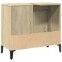 Armario de baño madera contrachapada roble Sonoma 65x33x60 cm de vidaXL, Tocadores de baño - Ref: Foro24-847405, Precio: 64,9...