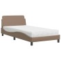 Cama con colchón cuero sintético capuchino 100x200 cm de vidaXL, Camas y somieres - Ref: Foro24-3208361, Precio: 241,99 €, De...