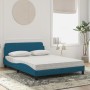 Cama con colchón azul terciopelo 120x200 cm de vidaXL, Camas y somieres - Ref: Foro24-3208375, Precio: 329,34 €, Descuento: %