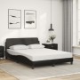 Bed with black synthetic leather mattress 120x200 cm by vidaXL, Beds and slatted bases - Ref: Foro24-3208377, Price: 339,86 €...