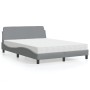 Cama con colchón tela gris claro 140x200 cm de vidaXL, Camas y somieres - Ref: Foro24-3208404, Precio: 385,98 €, Descuento: %