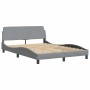 Cama con colchón tela gris claro 140x200 cm de vidaXL, Camas y somieres - Ref: Foro24-3208404, Precio: 385,98 €, Descuento: %