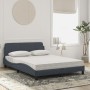 Bed with dark gray velvet mattress 140x200 cm by vidaXL, Beds and slatted bases - Ref: Foro24-3208412, Price: 363,28 €, Disco...