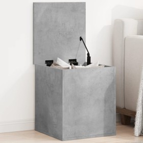 Concrete gray engineered wood storage box 40x42x46 cm by vidaXL, Storage trunks - Ref: Foro24-840649, Price: 42,81 €, Discoun...