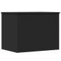 Black engineered wood storage box 60x42x46 cm by vidaXL, Storage trunks - Ref: Foro24-840654, Price: 66,36 €, Discount: %