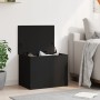 Schwarze Aufbewahrungsbox aus Holzwerkstoff, 60 x 42 x 46 cm von vidaXL, Aufbewahrungskisten - Ref: Foro24-840654, Preis: 66,...